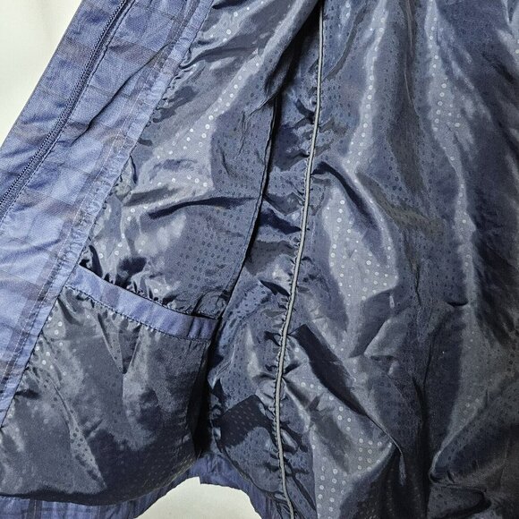 North End Sport Bud Light Womens Jacket Blue Plaid Full zip Lightweight Size L - Picture 10 of 16